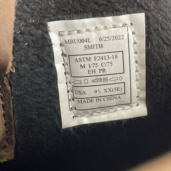 Propét Mens Smith 9 Inch Electrical Composite Toe Work Boots Size 9.5 E NWB S080 - Picture 8 of 11